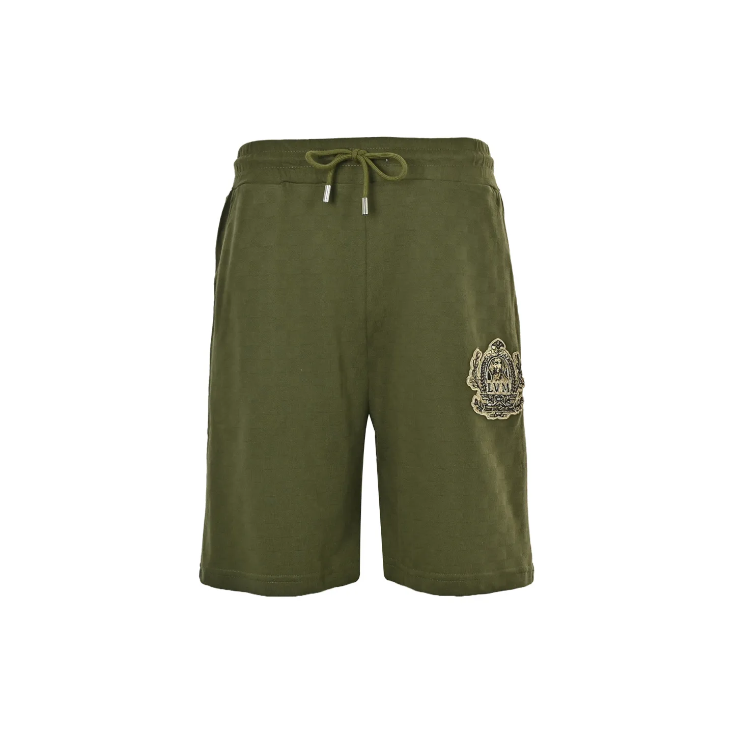 Louis Vuitton/Louis Vuitton embroidered badge checkerboard shorts
